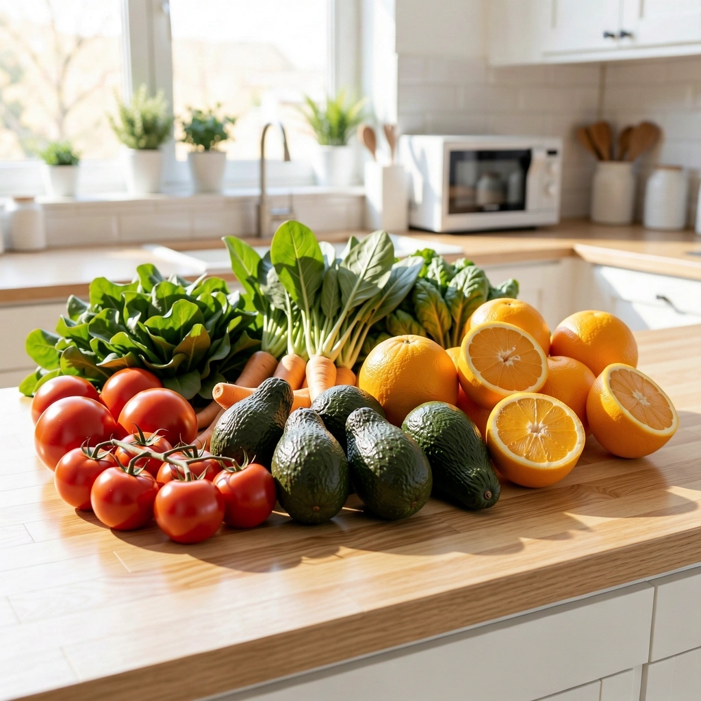 Alimentos frescos y nutritivos